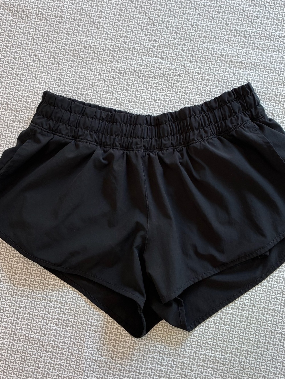 aerie Black Athletic Shorts with Elastic Waistband